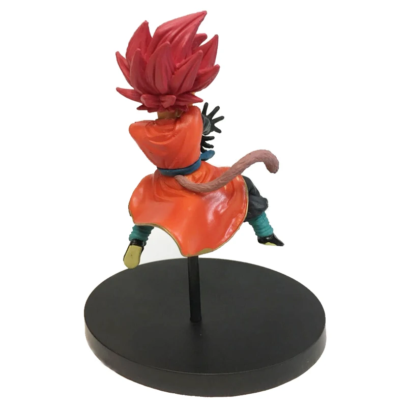 14 cm Dragon Ball Z 7th Djetinjstvo sina Goku PVC Figurica Zenon Mini Verzija Super Сайян Breskve Crvena Zbirke Igračaka Lutke Slika 2