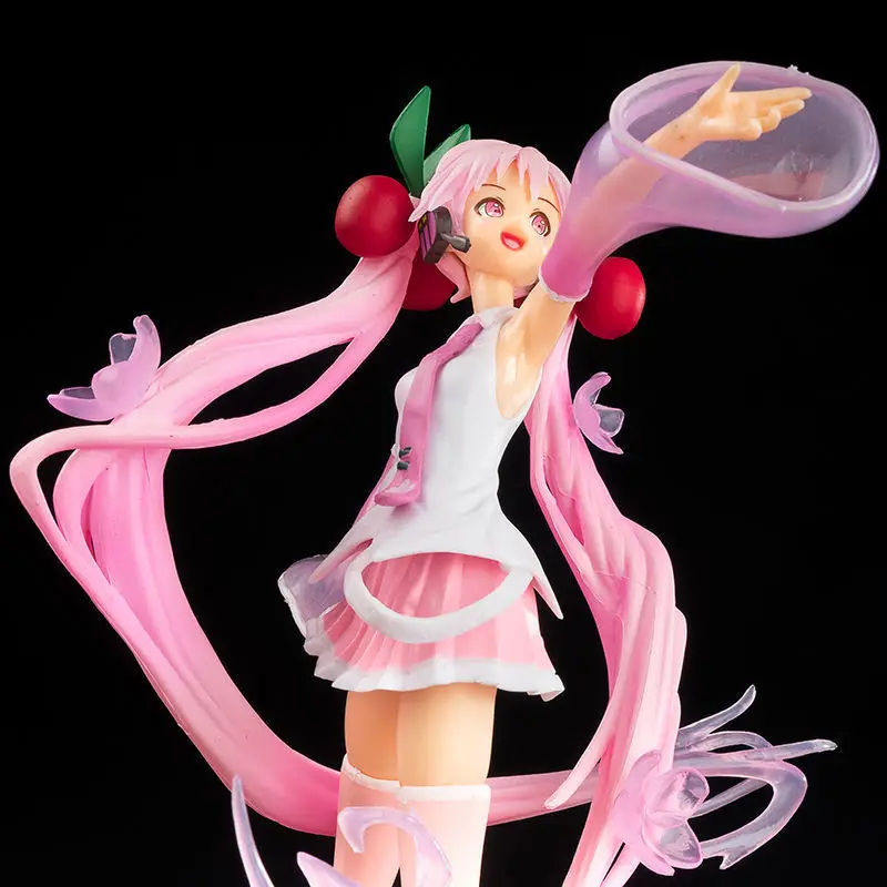 18 CM Кавайная Pink Sakura Мику Anime Model Lutka PVC Ples Figura Model Uređenje Igračke Za rođendanski Poklon Za Djevojke Slika 2