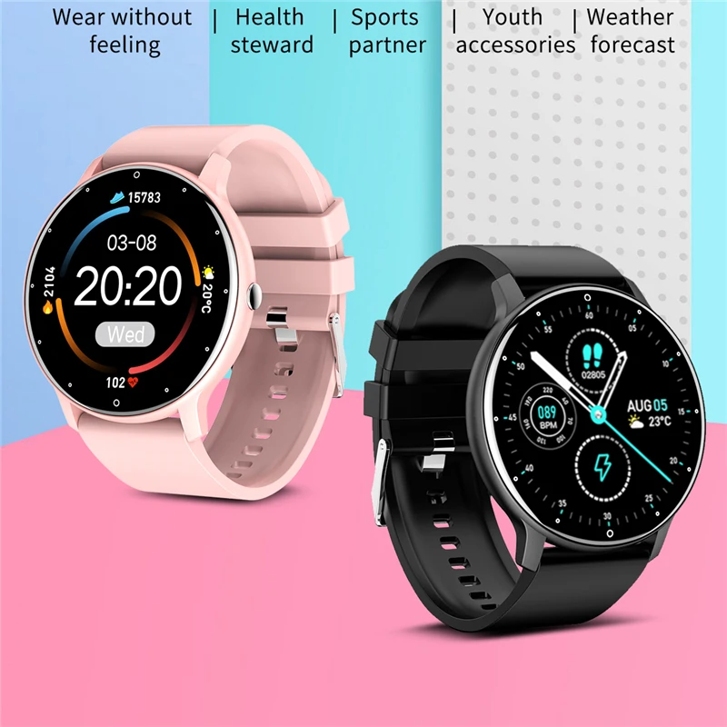 2023 ZL02D Pametnih Satova Za Muškarce Lady Sport Fitness Smartwatch Sna Monitor Srčane Vodootporan Za IOS, Android Bluetooth Telefon Slika 2