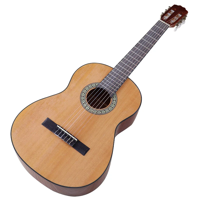 36 cm lijeva klasična gitara prirodni laminiran smreka top сапеле stražnji dio 6 gudački u punoj veličini dizajn klasična gitara Slika 2