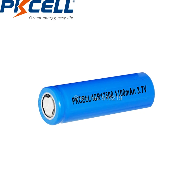 4 kom. PKCELL litijske baterije ICR 17500 3,7 U Litij-ion punjiva baterija batteri Za Led Svjetiljke Baklji Slika 2