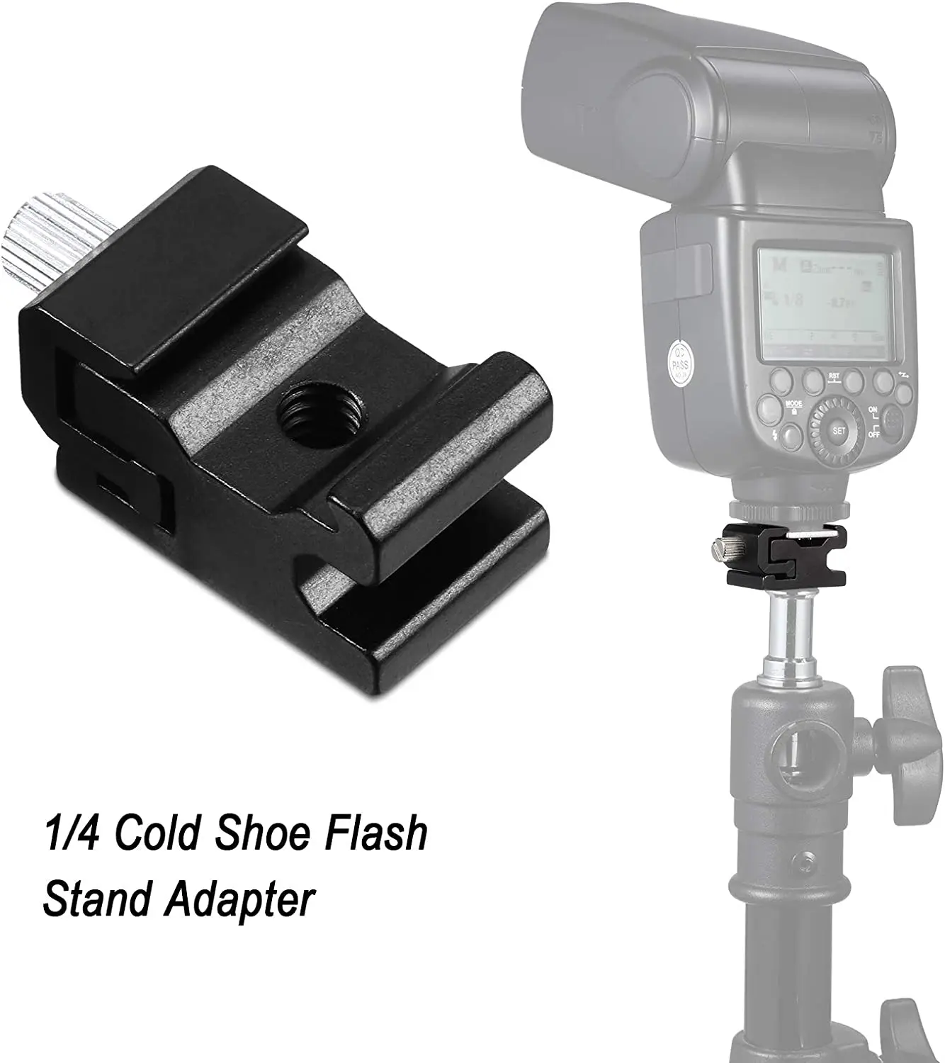 8шт 1/4-inčni Adapter za pričvršćenje hladno kopče + Komplet adaptera za podmetače za bljeskalice s vrućim башмаком za postavljanje fotoaparata DSLR, nosač za bljeskalicu za Stativ Slika 2