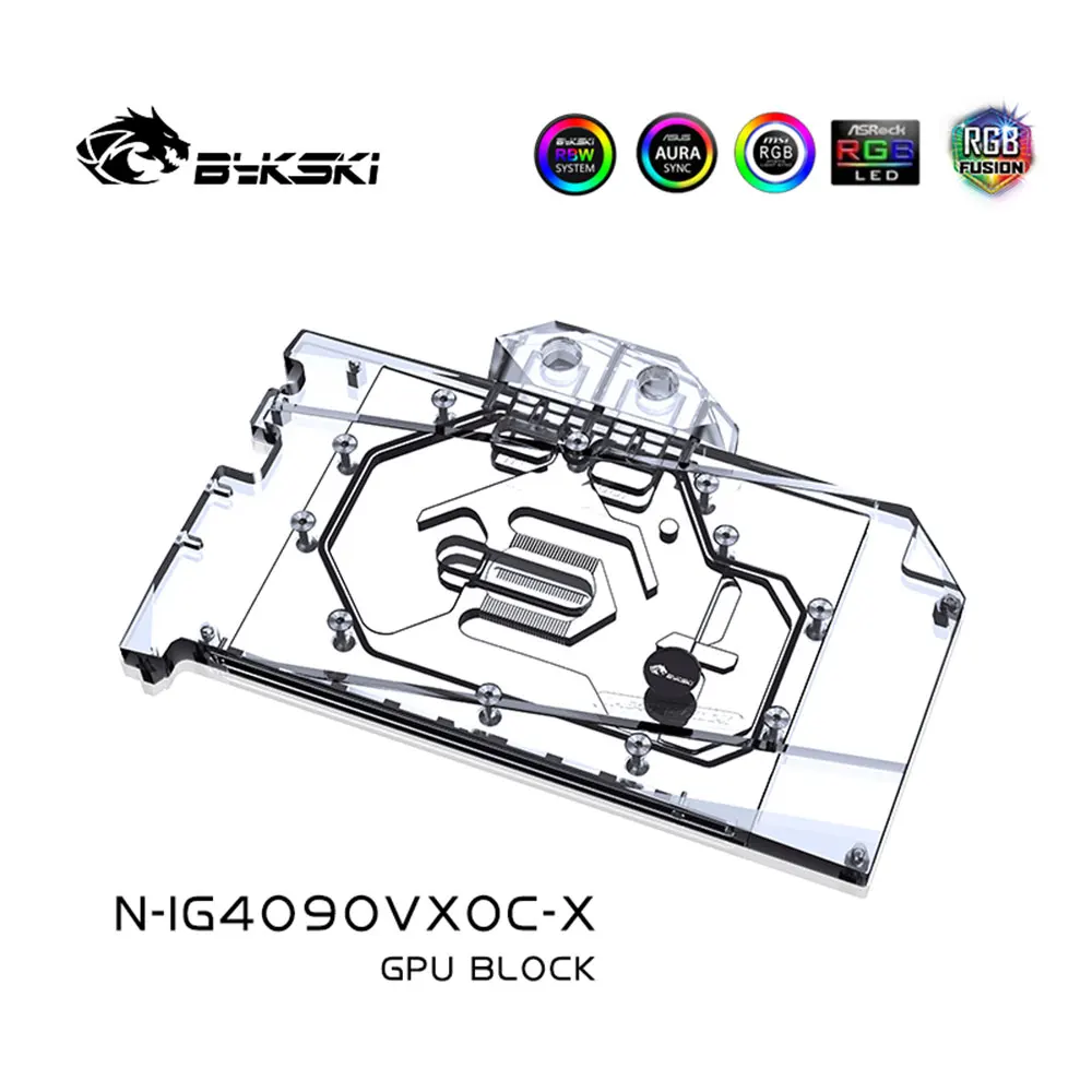 Bykski N-IG4090VXOC-X Hladnjak za Grafičke kartice iGame Geforce RTX 4090 Vulkan OC VGA Blok Tekućine DIY Rashladni Cooler Placa de vídeo Slika 2