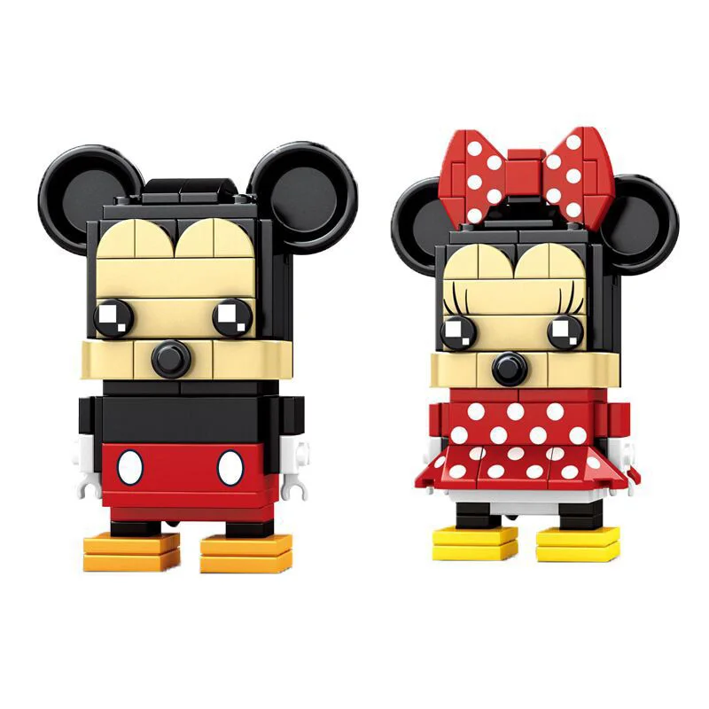 Disney Blokovi Mickey Mouse Minnie Figurica Kawai Figurica Gradivni Blokovi Diy Montaže Modela, Edukativne Igračke, Pokloni Slika 2