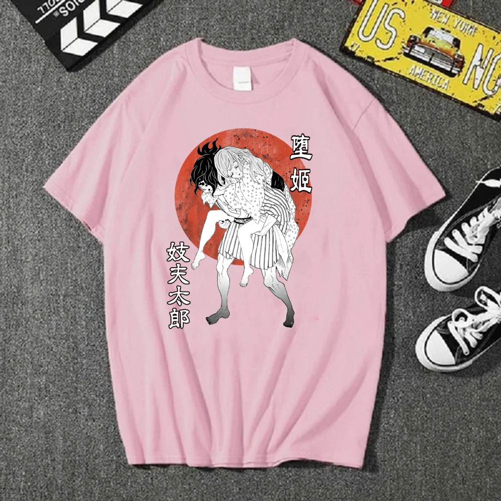 Muška i Ženska t-Shirt s anime Demon Slayer Giyuutarou i Daki Harajuku, Funky Casual Majica s Kratkim rukavima Slika 2