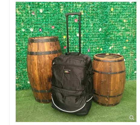 Najlon torbe za ručni prtljag na kotačima, putne torbe-kolica za muškarce, putovanja materijal torbe za ručni prtljag Slika 2