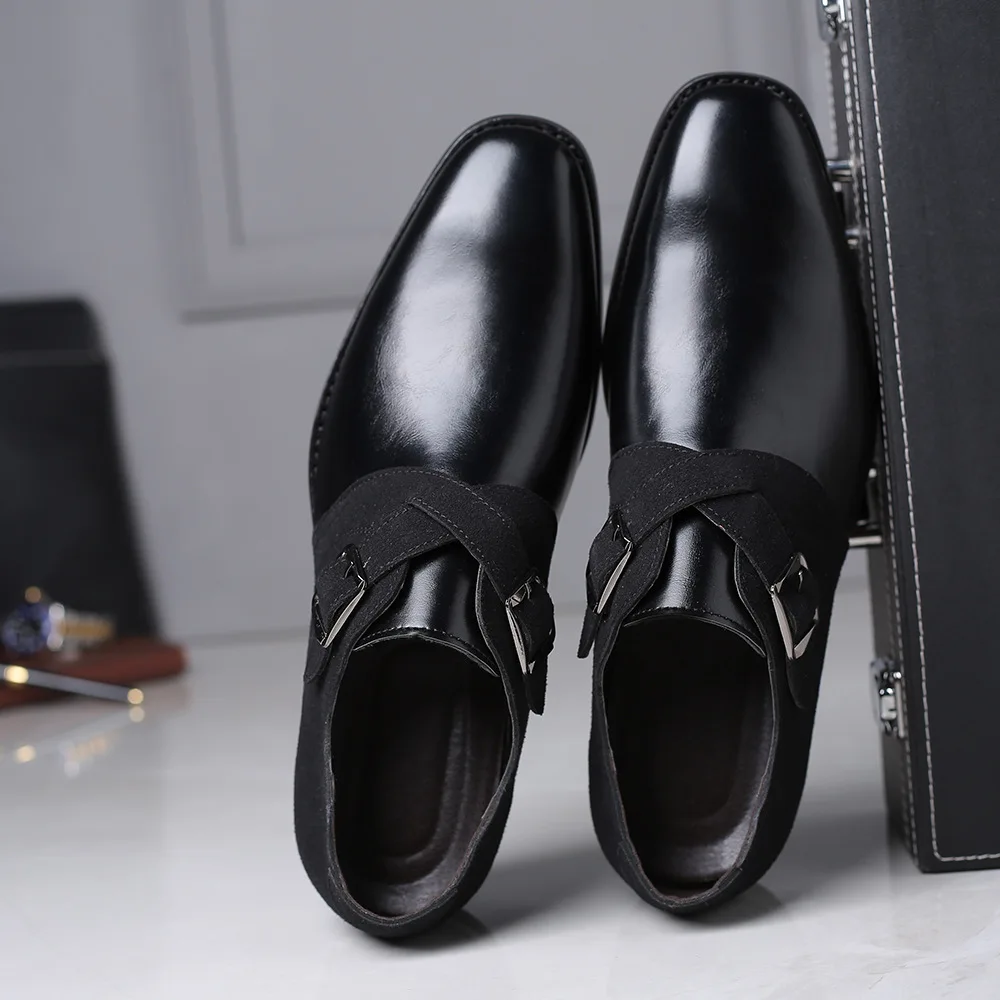 Nove Kvalitetne Klasične Kožne muške cipele-броги čipka-up u stilu Bullock, poslovni muške cipele-oxfords, Muška službena obuća Slika 2