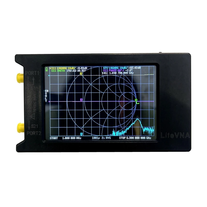 Novi Litevna-64 50 khz-6,3 Ghz Litevna 4-inčni Vektor mrežni analizator sa zaslonom osjetljivim na dodir HF UHF Antenski analizator Ažuriranje Nanovna Slika 2