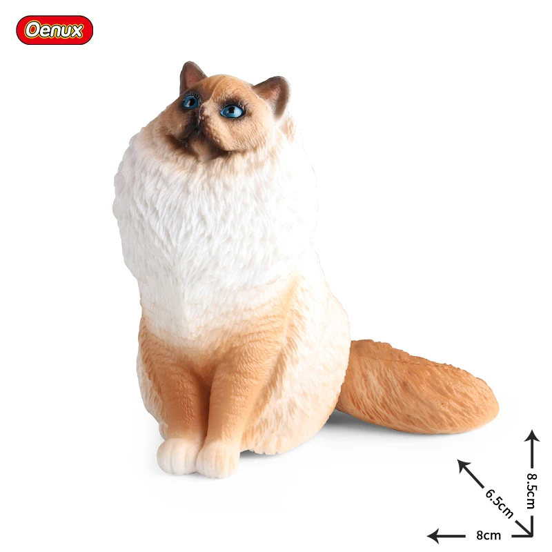 Oenux Cat Model Figurica Sijamski Sfinge Рэгдолл Perzijska Mačka Mače Бобтейлы Figurica Slatka Je Ukras Edukativne Dječje Igračke Slika 2