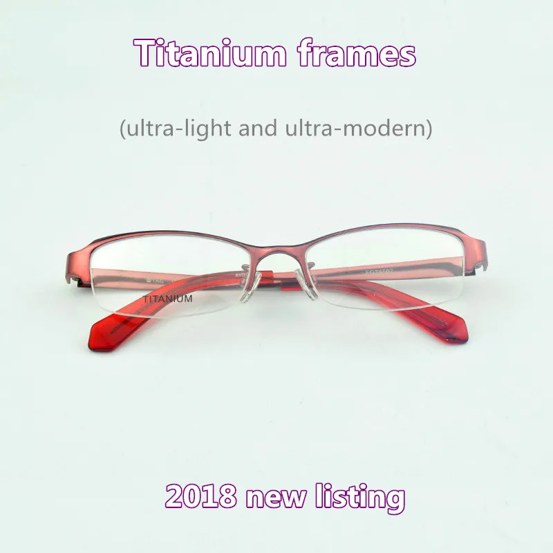 okvira za naočale, ženska 2023 tag brand klasicni rimless za naočale титановая računalni optički okvira za kratkovidost ženske naočale prozirne Slika 2