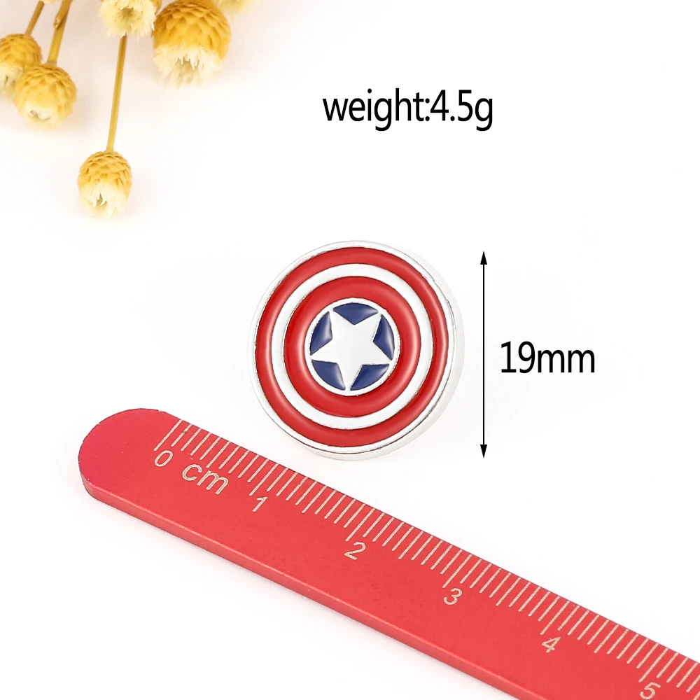 Pin Marvel Kapetan Amerika Osvetnici Superheroj Kapetan Amerika Štit Pin Na Rever Ikonu Broš za Žene Muška Jakna Pribor Slika 2