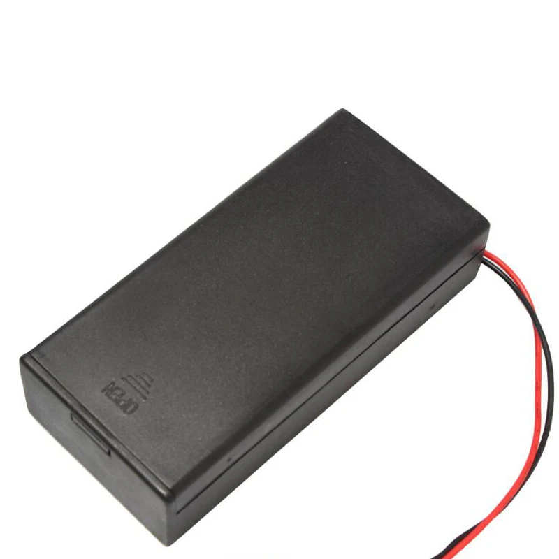 Plastični Crni 3,7 U 2x18650 Torbica Za Skladištenje Baterija for18650 Držač za Baterije, Kutija Kontejner s Prekidačem za Uključivanje/Isključivanje Slika 2