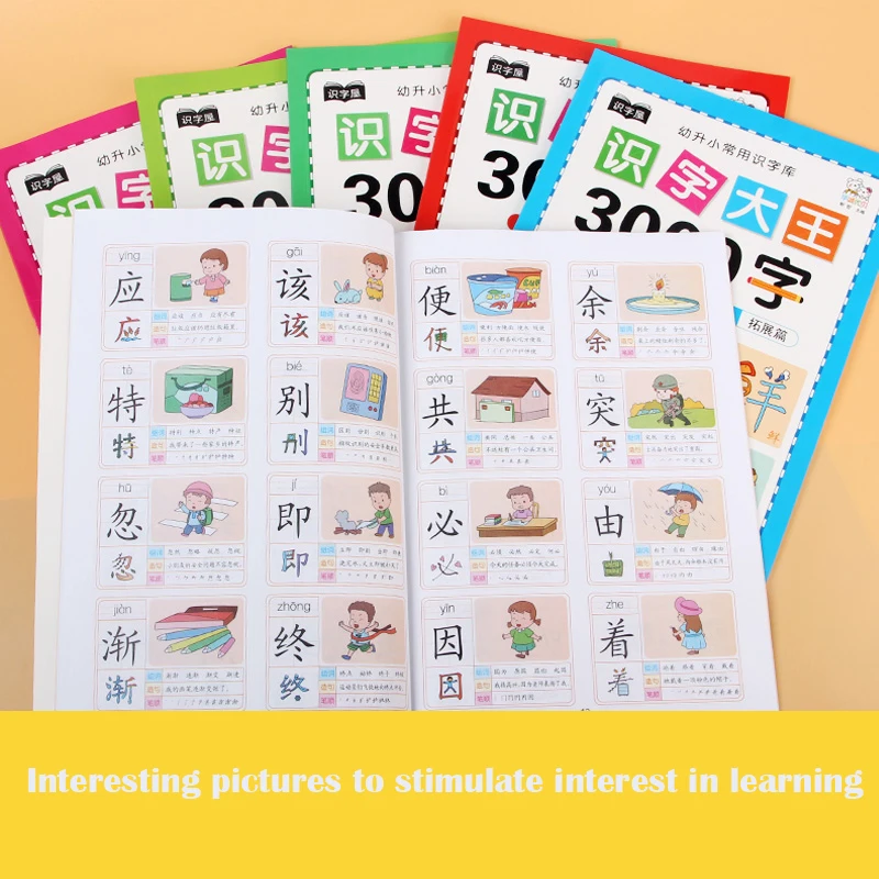 Predškolsko obrazovanje Pismenost Knjige Djeca su Djeca i odrasli Čitanje Wordtextbook 3000 Osnove kineske Znakove Han Tzu Umijeće pisanja Slika 2