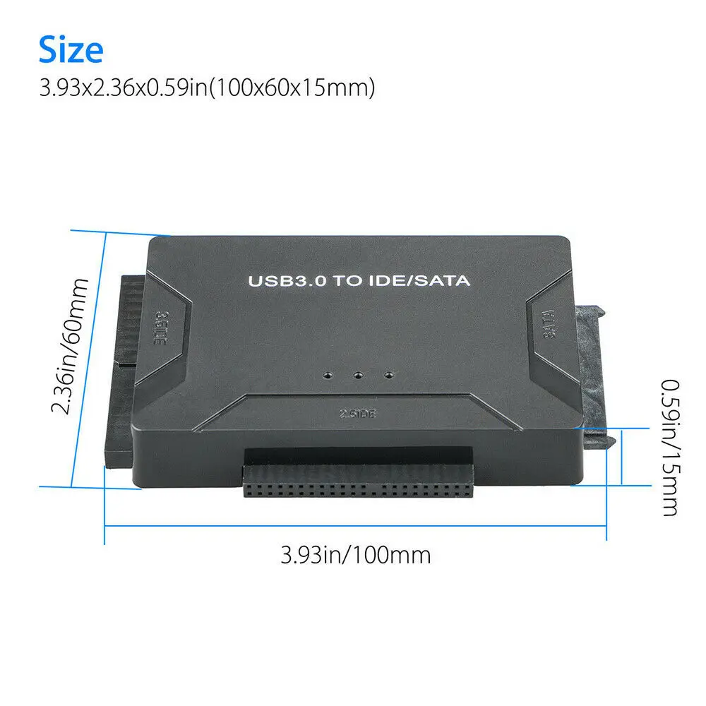 SATA na USB IDE Adapter USB 3,0 2,0 Sata 3 Kabel za 2,5 3,5 Hard Disk HDD SSD Pretvarač IDE to SATA Adapter Slika 2