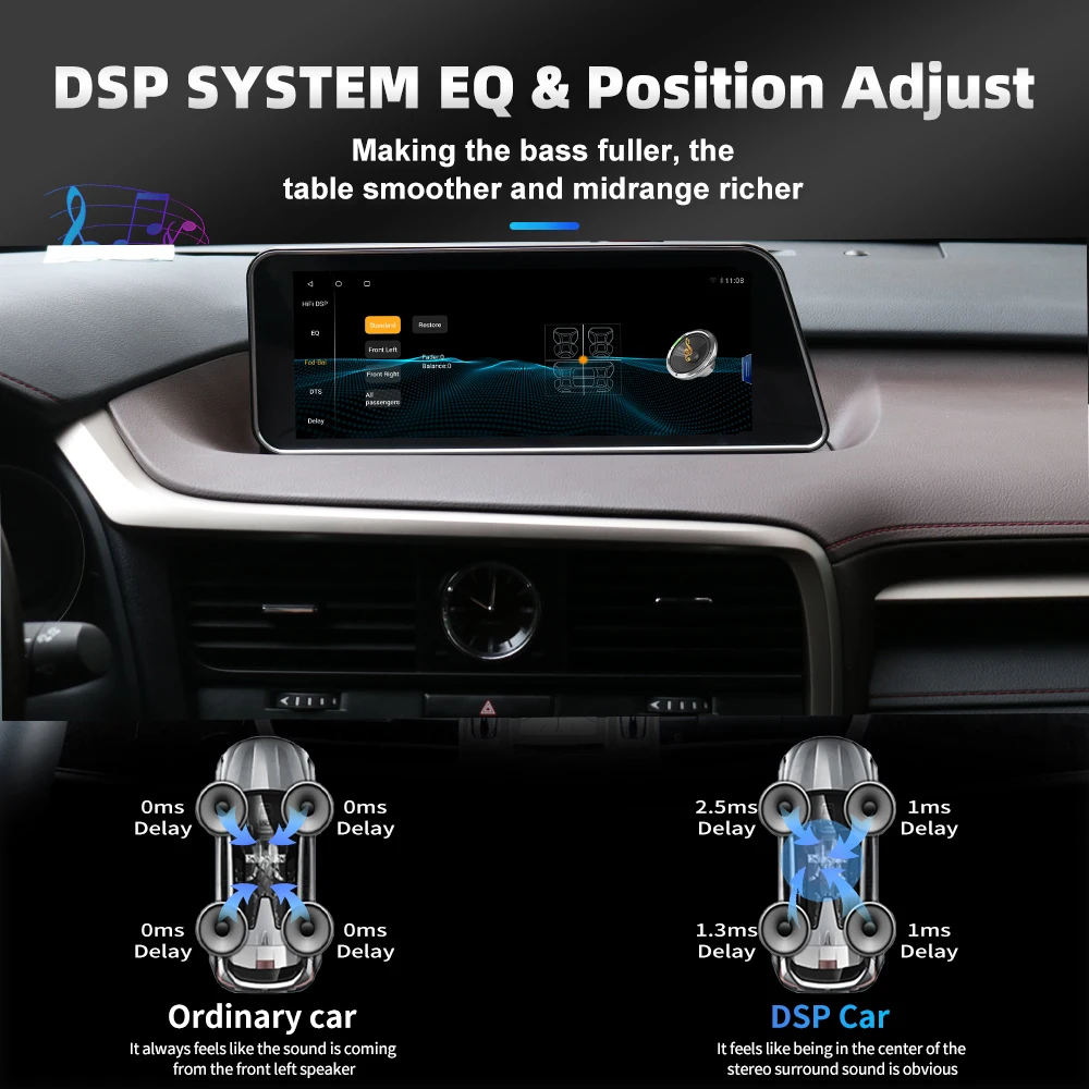 12,3-Inčni Android 11 Za Lexus RX RX300 2015-2019 Auto Monitor Auto Radio Media player Carplay Audio GPS Navigacija Stereo Slika 3