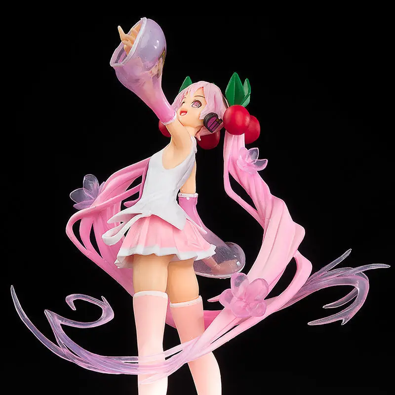 18 CM Кавайная Pink Sakura Мику Anime Model Lutka PVC Ples Figura Model Uređenje Igračke Za rođendanski Poklon Za Djevojke Slika 3