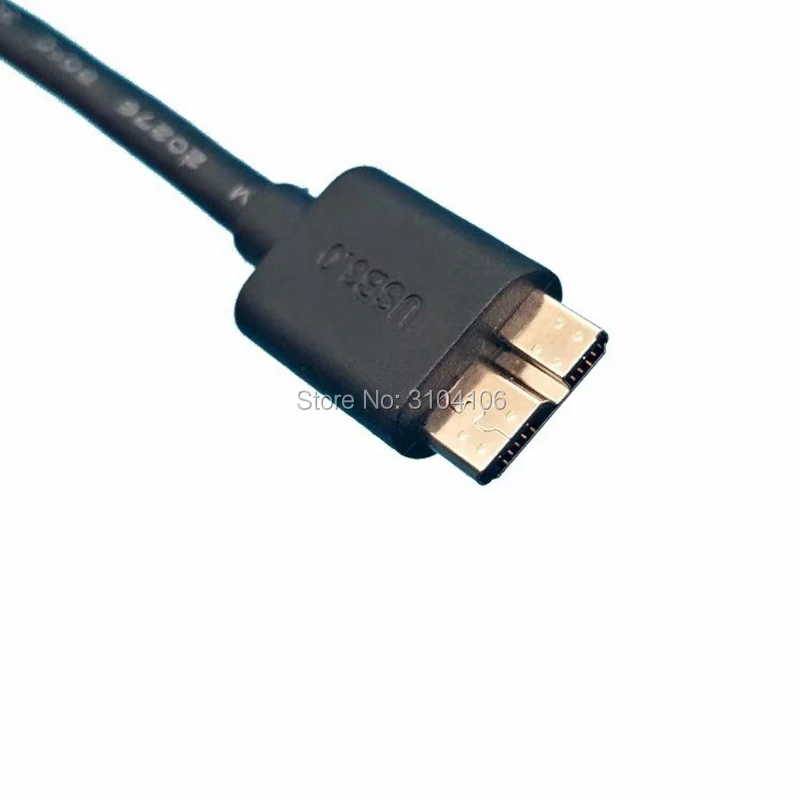1pc 20 cm high-Speed Kabel adapter USB3.0 Crna USB 3.0 Pravokutni Priključak Vrste A na Konektor Micro B ZA Računala Slika 3