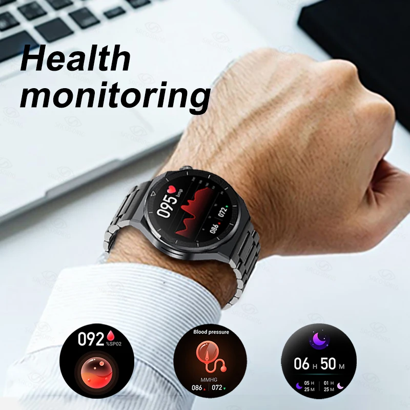 2022 Gospodo Pametne satove s NFC, Bluetooth, Satovi Za Pozive, Monitor, Monitor Krvnog Tlaka, Pametna Narukvica Za Zdravlje, Vodootporni Pametni Sat Slika 3