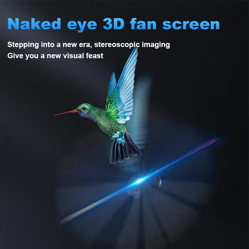 3D Hologram Ventilator Promotivni Prikaz Projektor S 224 led Kugle je Lako Upravljati Pomičnim Umjetničke Ukrasne Holografski Svjetiljka Grafički Video Slika 3