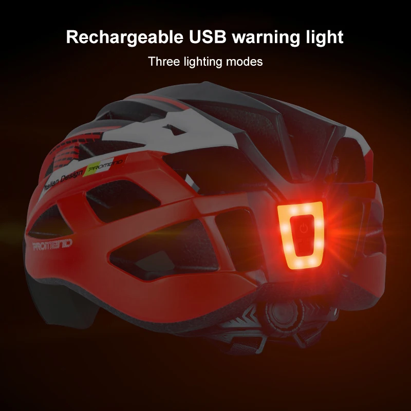 Biciklistička Svijetlo Stražnje Biciklistička Fenjer Noćni MTB Bike Svjetiljka LED USB Punjiva Biciklistička Fenjer Kaciga Lampa Pribor Za Bicikle Slika 3