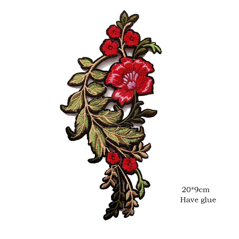 Cvijet Ruže Cvijet Vezene Željezna Нашивка za Odjeću Odjeća DIY Patchwork Naljepnica Cvijeće Oblog Ikone Umjetnički Ručni Rad Slika 3