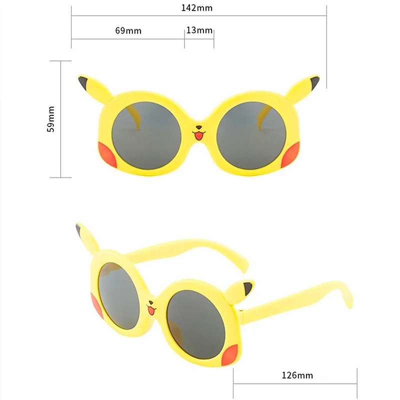 Japan Anime Pokemon Sunčane Naočale Pikachu Crtani Figurice Naočale Djeca Dječaci Djevojčice Sunčane Naočale Slatka Uređenje Dječje Igračke, Pokloni Slika 3