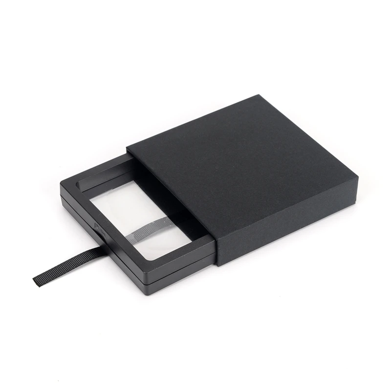 N58F Crni Plastični Rotirajući Plutajući Izlog Naušnice Novac, Dragulji Prsten Za Pohranu Nakit PE Membrana Stalak Box Kutija Slika 3