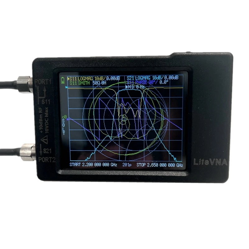 Novi Litevna-64 50 khz-6,3 Ghz Litevna 4-inčni Vektor mrežni analizator sa zaslonom osjetljivim na dodir HF UHF Antenski analizator Ažuriranje Nanovna Slika 3