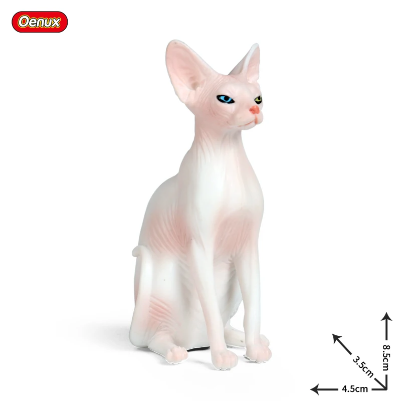 Oenux Cat Model Figurica Sijamski Sfinge Рэгдолл Perzijska Mačka Mače Бобтейлы Figurica Slatka Je Ukras Edukativne Dječje Igračke Slika 3