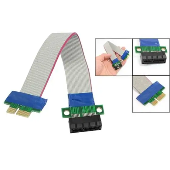 PCI Expres x1 PCI E Riser Card Extender Удлинительная Traka je Fleksibilan Kabel Za kretanje Slika 3