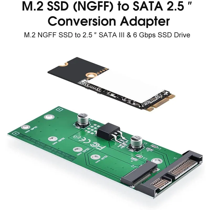 Pretvarač NGFF M. 2 SATA Adapter M. 2 NGFF u 22-kontaktni ključ na osnovi kartice SATA III B/B + M SSD Super Speed 6 Gb/s i za Desktop laptop Slika 3