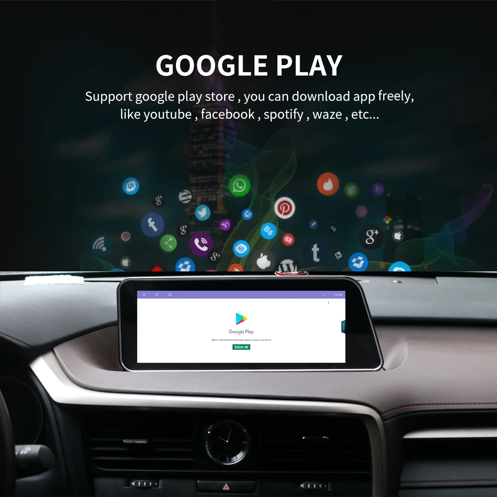 12,3-Inčni Android 11 Za Lexus RX RX300 2015-2019 Auto Monitor Auto Radio Media player Carplay Audio GPS Navigacija Stereo Slika 4