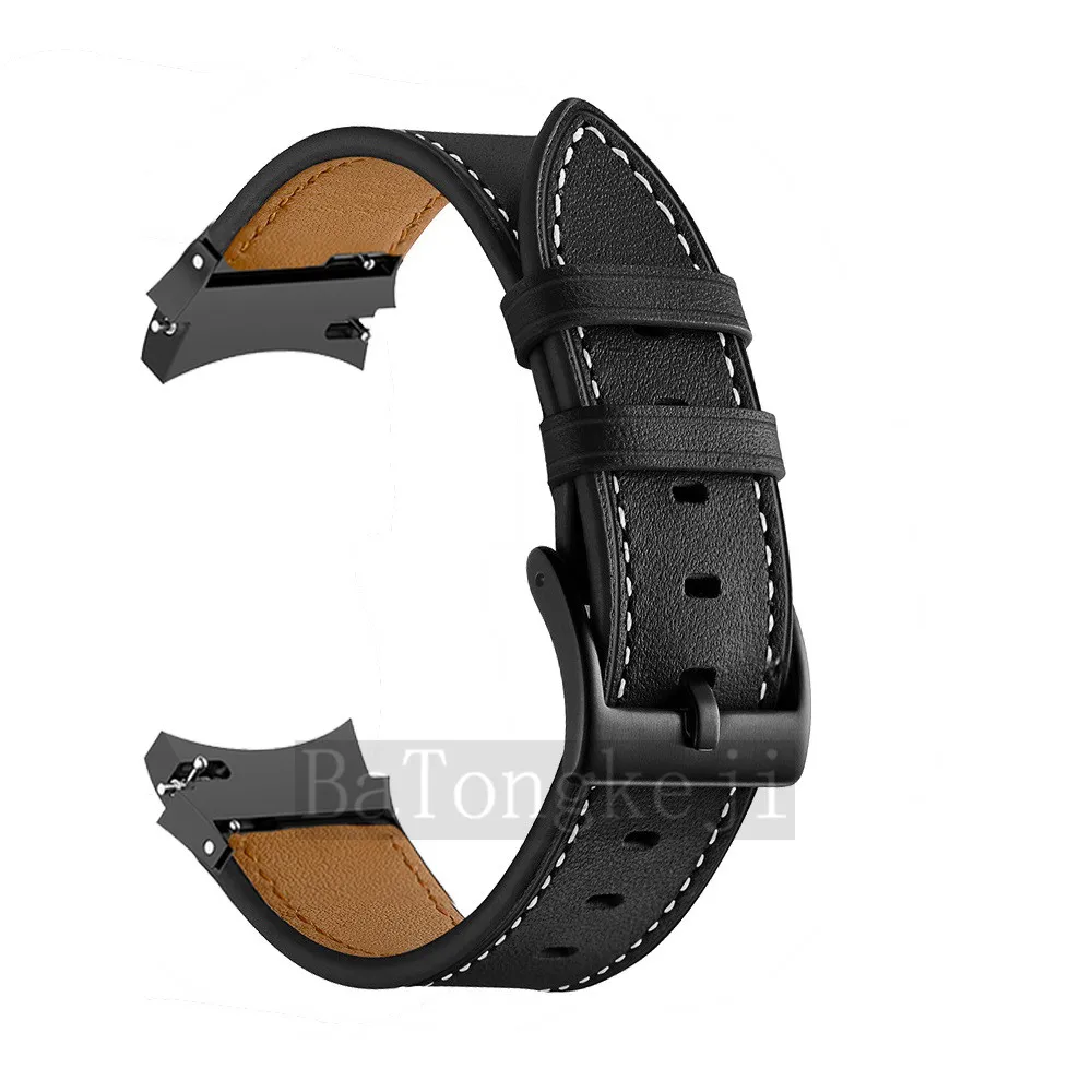 Bez fuga Remen od prave kože Za Samsung Galaxy Watch 4 44/40 mm Remen S zakrivljene kraj Narukvica Za Galaxy Watch4 Klasični 42/46 mm Remen Slika 4