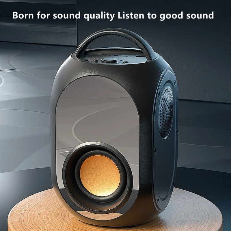 High-end bežični Bluetooth zvučnik, multifunkcionalni mali prijenosni audio zvučnik za kuće, 3D-prsten, subwoofer sa surround zvukom, FM kartica Slika 4