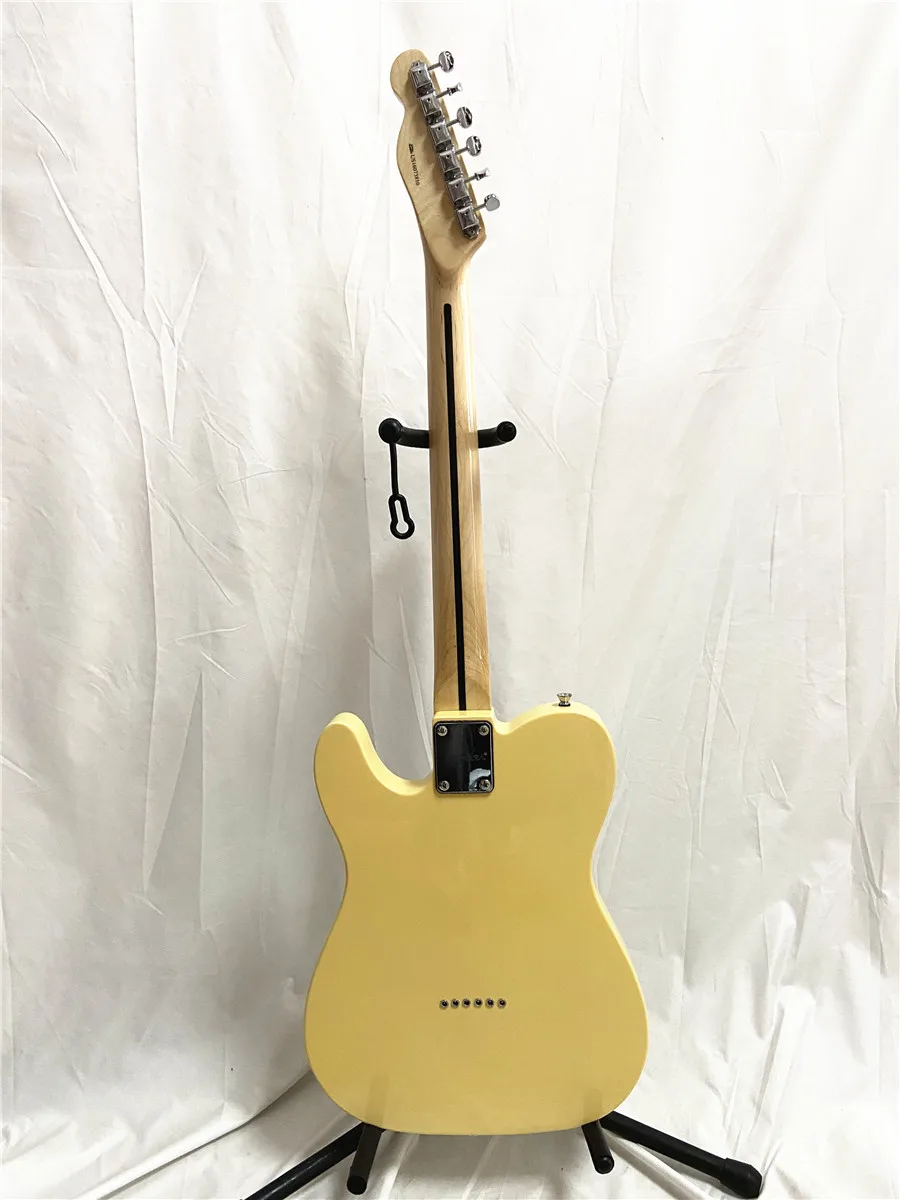Klasična kremasti-žuta 6-струнная električna gitara javorov ксилофон vrat crna branič besplatna dostava Slika 4