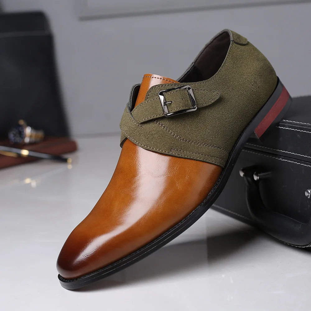 Nove Kvalitetne Klasične Kožne muške cipele-броги čipka-up u stilu Bullock, poslovni muške cipele-oxfords, Muška službena obuća Slika 4