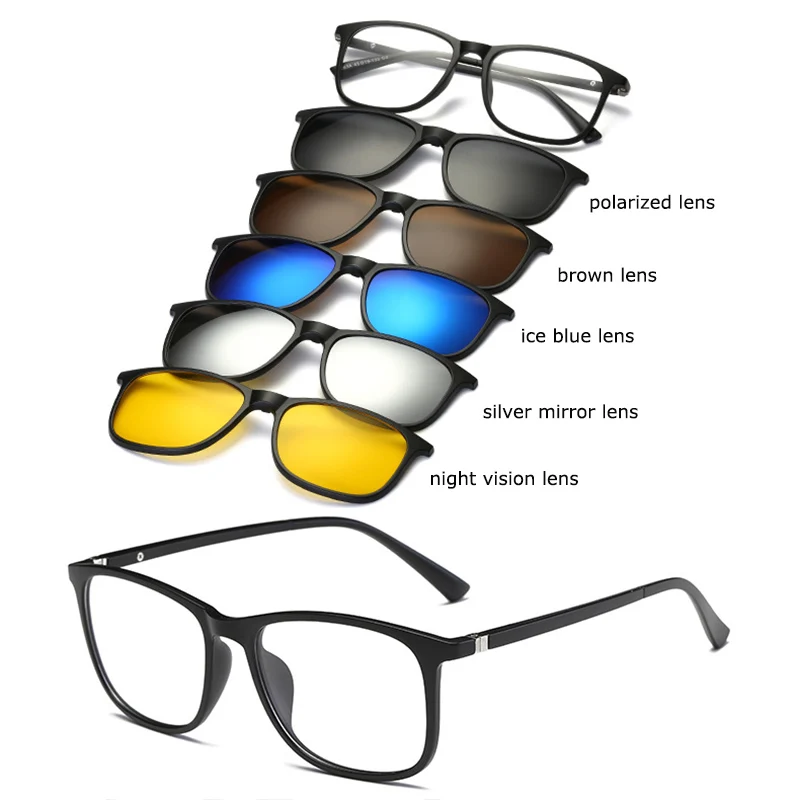 Okvira Za Naočale Belmon Za Muškarce I Žene S Kopčom Od 5 dijelova Na Polarizirane Sunčane Naočale Magnetska Muške Naočale Za Vožnju Kratkovidnost Optički RS477 Slika 4