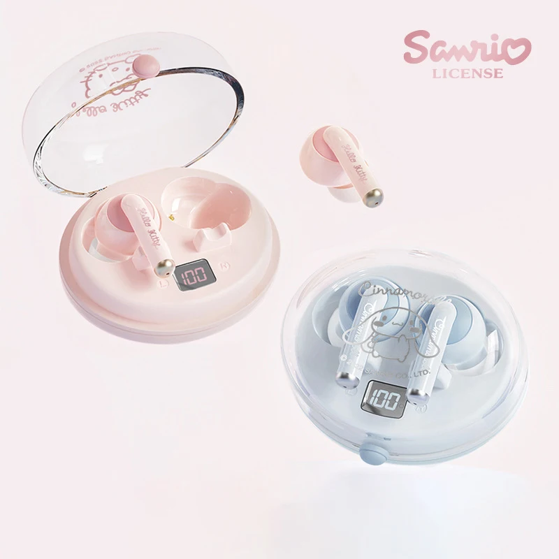 Sanrio Hello Kitty Cinnamoroll Bežična Bluetooth slušalica 5,0 Slušalice Slušalice Smart Touch Kontrola Zvuk Hi-Fi Slika 4