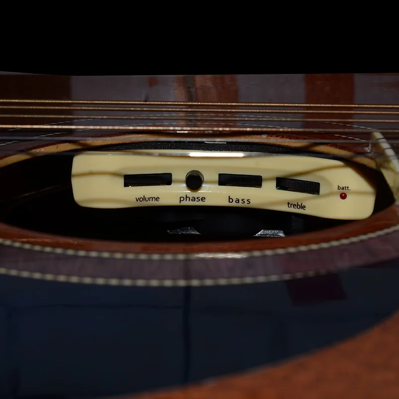 Soundbox za gitaru Soundhole Bijela Soundbox uz Pomoć Пьезоэлементом s vikendom Balans Slika 4