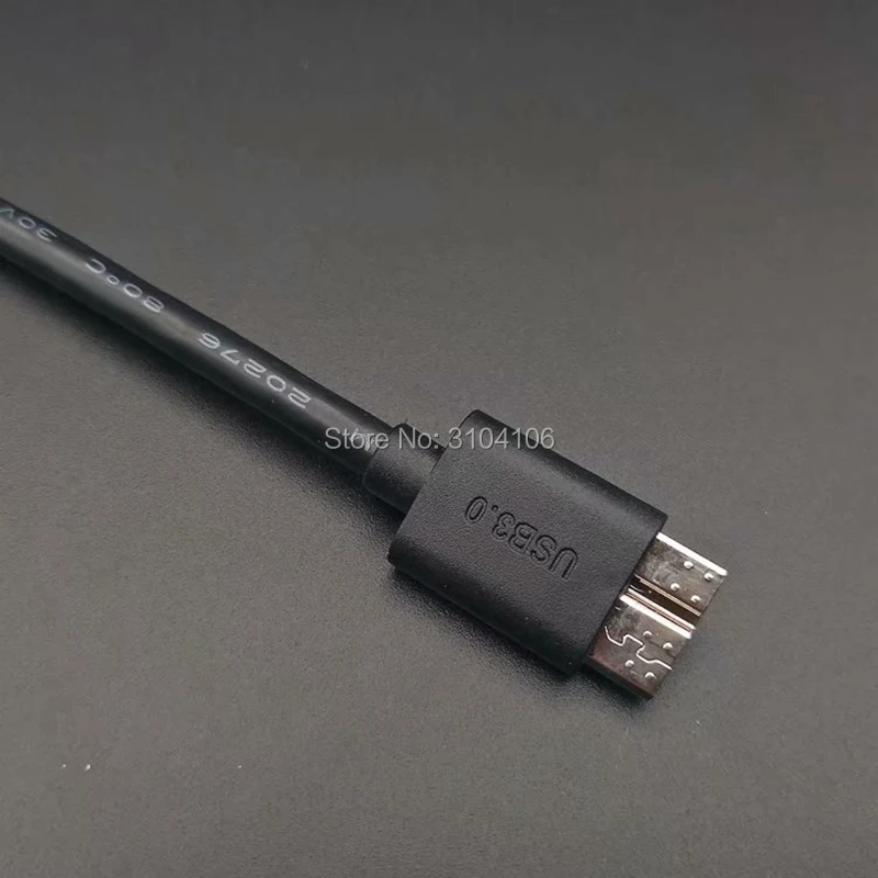 1pc 20 cm high-Speed Kabel adapter USB3.0 Crna USB 3.0 Pravokutni Priključak Vrste A na Konektor Micro B ZA Računala Slika 5