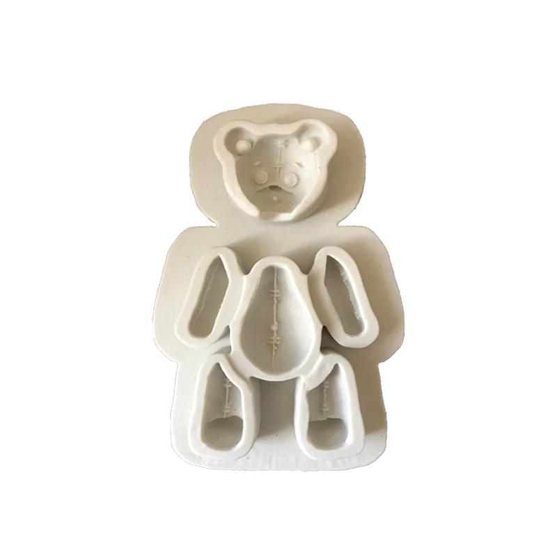 Aouke 3D Medvjed Silikonska Forma DIY Dječji Rođendan Alata Za Ukrašavanje Kolača, Topper Za Cupcakes, čokolada gluposti, Oblik Za Pečenje Čokolade A074 Slika 5