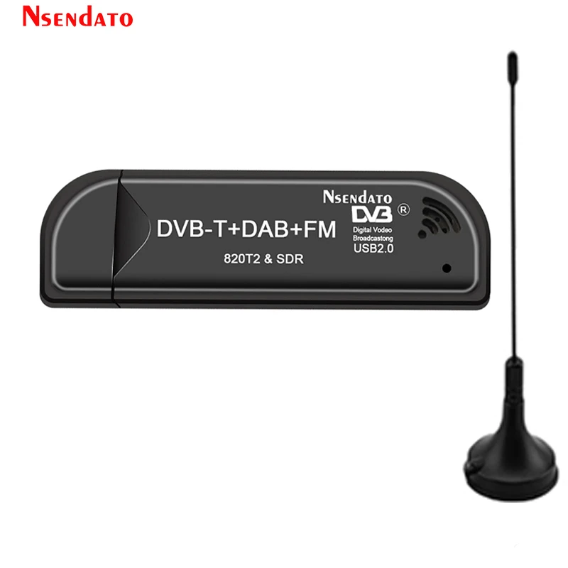 Digitalni USB2.0 RTL2832U i R820T2 DVB-T SDR USB TV Stick Tuner (DVB-T) + FM + DAB RTL-SDR TV Prijemnik Ključ s Antenom Za Windows Slika 5