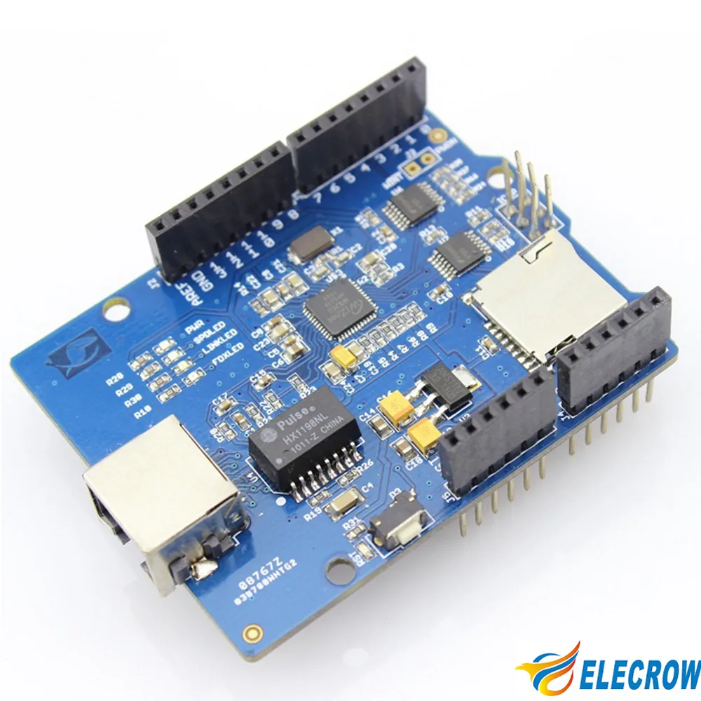Elecrow Ethernet Shield W5200 za Arduino UNO R3 Mega 2560 R3 Internet Intelektualno Namještaj za Dom DIY Kit Slika 5