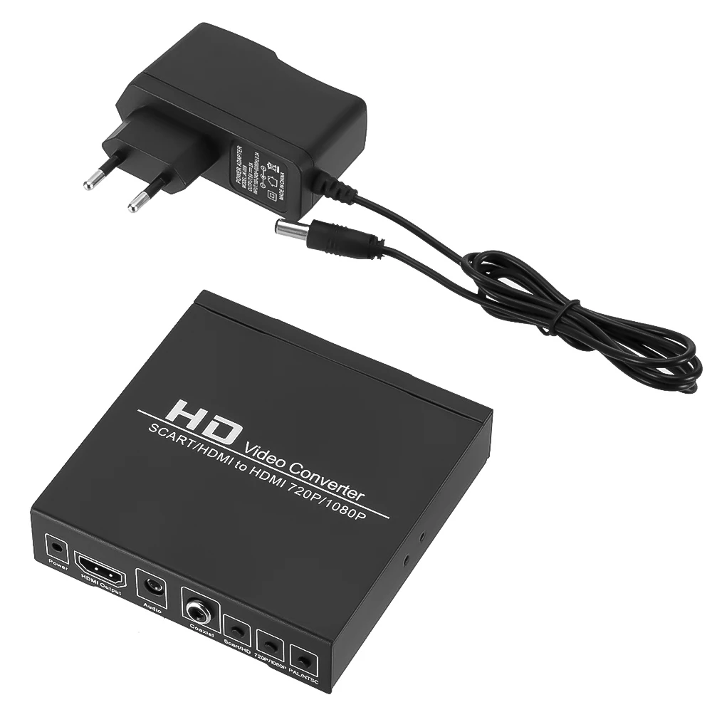 Full HD 1080 P Digitalni SCART HDMI na HDMI Konverter hd Video Converter EU/SAD Adapter Za HDTV Slika 5