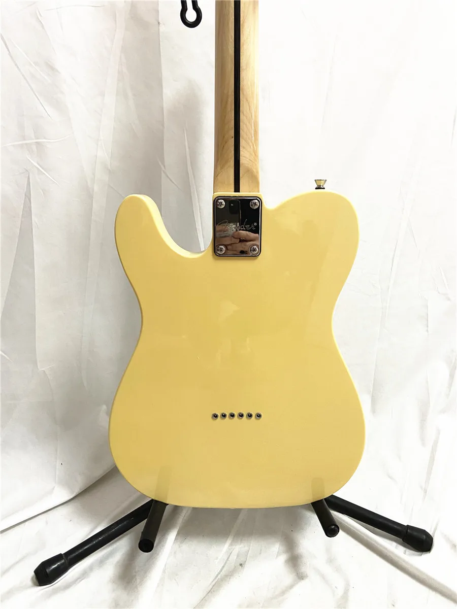 Klasična kremasti-žuta 6-струнная električna gitara javorov ксилофон vrat crna branič besplatna dostava Slika 5