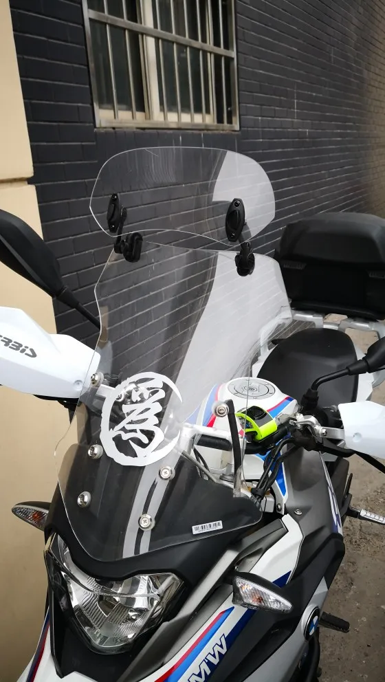 Motocikl je Ustao Podesivi Vjetar Ekran Vjetrobransko Staklo Spojler Zračni Deflektor za Honda BMW KAWASAKI YAMAHA, HONDA, SUZUKI, DUCATI Slika 5