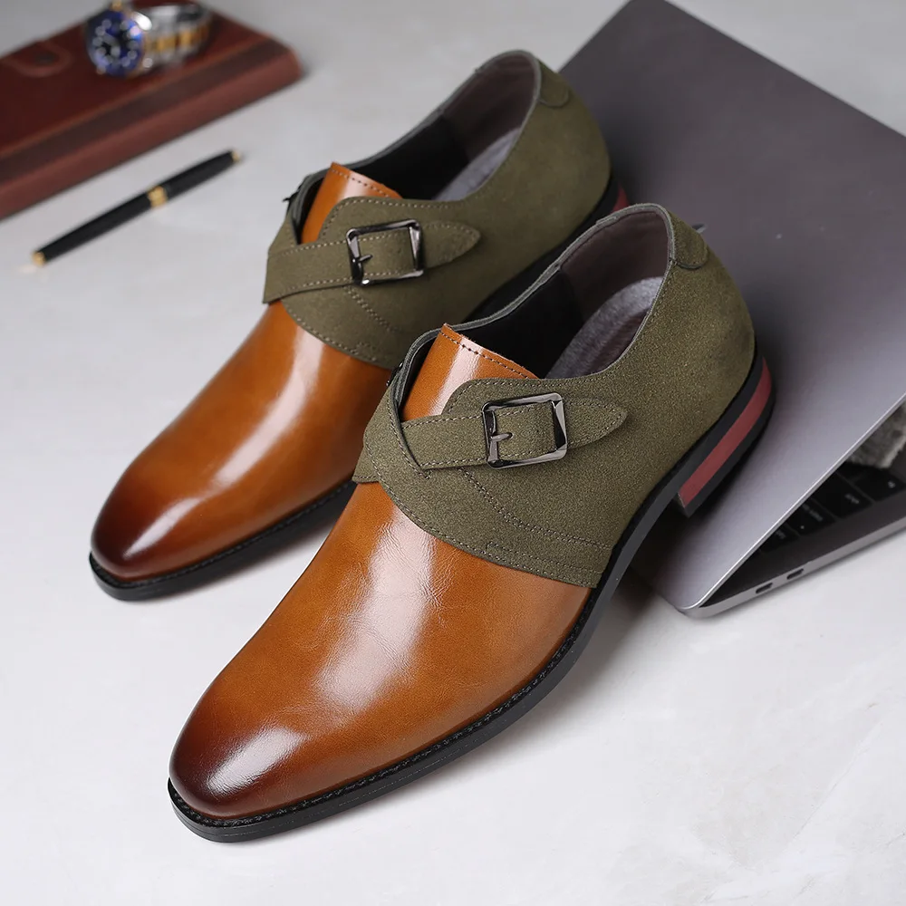 Nove Kvalitetne Klasične Kožne muške cipele-броги čipka-up u stilu Bullock, poslovni muške cipele-oxfords, Muška službena obuća Slika 5