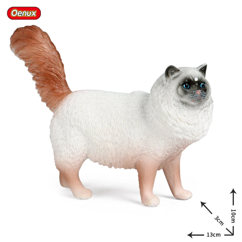 Oenux Cat Model Figurica Sijamski Sfinge Рэгдолл Perzijska Mačka Mače Бобтейлы Figurica Slatka Je Ukras Edukativne Dječje Igračke Slika 5