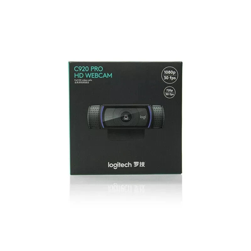 Originalna Logitech web kamera, Full HD C920 Pro 1080P sa auto Fokusom, Широкоэкранная Kamera za Video pozive i snimanje za stolno računalo ili laptop Slika 5