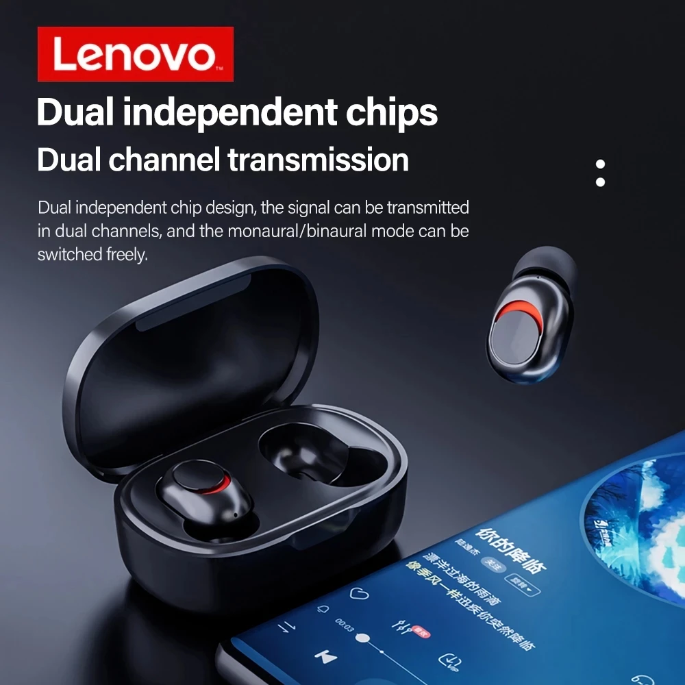 Originalni Lenovo PD1X Mini Bluetooth Slušalice TWS Bežične Slušalice za iPhone 13 Xiaomi Slušalice Sa Kontrolama na Dodir S Dvostrukim Mikrofonom Slika 5